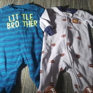 Set of 0-3 mo winter pjs